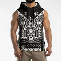 Black Philippines Sun Star Sleeveless Hoodie Igorot Tribal Inspiration LT05 - Polynesian Pride