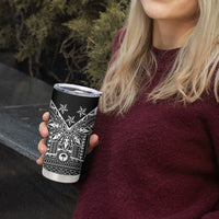 Black Philippines Sun Star Tumbler Cup Igorot Tribal Inspiration LT05 - Polynesian Pride