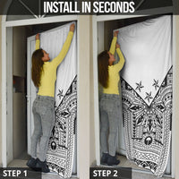 White Philippines Sun Star Door Cover Igorot Tribal Inspiration LT05 - Polynesian Pride