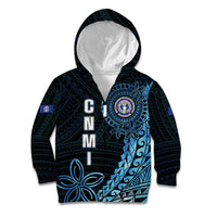 Personalized Northern Mariana Islands 78th Liberation Day Kid Hoodie LT05 Zip Hoodie Blue - Polynesian Pride