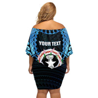 Personalized Northern Mariana Islands 78th Liberation Day Off Shoulder Short Dress LT05 - Polynesian Pride