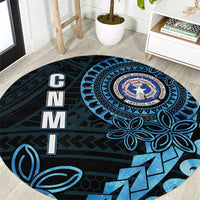 Northern Mariana Islands 78th Liberation Day Round Carpet LT05 Blue - Polynesian Pride