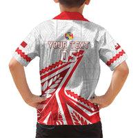 Custom Tonga Rugby 2024 Pacific Family Matching Short Sleeve Bodycon Dress and Hawaiian Shirt Go Ikale Tahi LT05 - Polynesian Pride