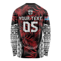 Custom Flying Fijians Rugby 2024 Pacific Long Sleeve Shirt Go Fiji