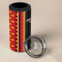 Philippines Filipinos 4 in 1 Can Cooler Tumbler Igorot Tribal Inspiration Pattern Style