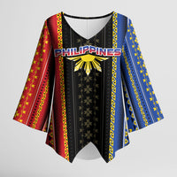 Personalised Philippines Filipinos Kimono Sleeve Blouse Igorot Tribal Inspiration Pattern Style