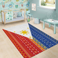 Philippines Sun Area Rug Igorot Tribal Inspiration