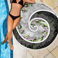 Piko Hawaii Beach Blanket Polynesian Pattern With Maile Pikake Honohono Lei