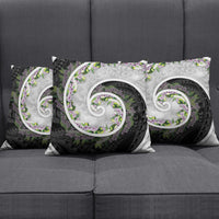 Piko Hawaii Pillow Cover Polynesian Pattern With Maile Pikake Honohono Lei
