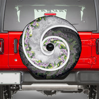 Piko Hawaii Spare Tire Cover Polynesian Pattern With Maile Pikake Honohono Lei