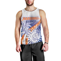 Personalised Marshall Islands Manit Day Men Tank Top Polynesian Tribal Tattoo Tropical Style