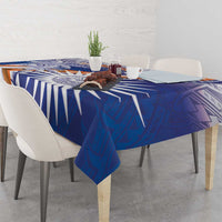 Marshall Islands Manit Day Tablecloth Polynesian Tribal Tattoo Tropical Style