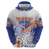 Personalised Marshall Islands Manit Day Zip Hoodie Polynesian Tribal Tattoo Tropical Style LT05 - Polynesian Pride