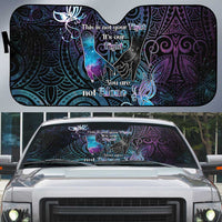 Suicide Awareness Auto Sun Shade You Are Not Alone - Polynesian Pride