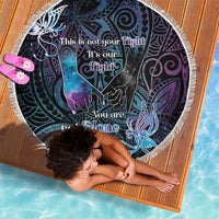 Suicide Awareness Beach Blanket You Are Not Alone - Polynesian Pride