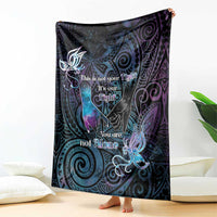 Suicide Awareness Blanket You Are Not Alone - Polynesian Pride