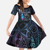 Suicide Awareness Family Matching Mermaid Dress and Hawaiian Shirt You Are Not Alone - Polynesian Pride