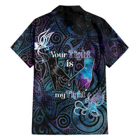 Suicide Awareness Family Matching Summer Maxi Dress and Hawaiian Shirt You Are Not Alone - Polynesian Pride