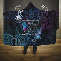 Suicide Awareness Hooded Blanket You Are Not Alone - Polynesian Pride