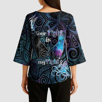 Suicide Awareness Kimono Sleeve Blouse You Are Not Alone - Polynesian Pride