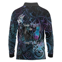 Suicide Awareness Long Sleeve Polo Shirt You Are Not Alone - Polynesian Pride