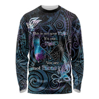 Suicide Awareness Long Sleeve Shirt You Are Not Alone - Polynesian Pride