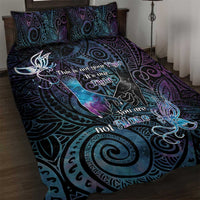 Suicide Awareness Quilt Bed Set You Are Not Alone - Polynesian Pride
