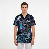 Suicide Awareness Scrub Top You Are Not Alone - Polynesian Pride
