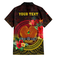 Personalized Papua New Guinea Kid Hawaiian Shirt Coat Of Arms Tropical Flowers Polynesian Pattern LT05 - Polynesian Pride