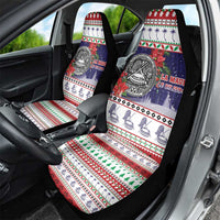 American Samoa Christmas Car Seat Cover Poinsettia La Maunia Le Kilisimasi LT05 - Polynesian Pride