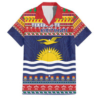 Kiribati Christmas Hawaiian Shirt Coat Of Arms Tekeraoi Te Kiritimati