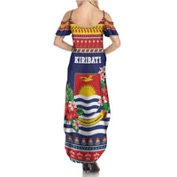 Kiribati Christmas Summer Maxi Dress Coat Of Arms Tekeraoi Te Kiritimati