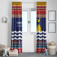 Kiribati Christmas Window Curtain Coat Of Arms Tekeraoi Te Kiritimati