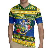 Solomon Islands Christmas Rugby Jersey Coat Of Arms Merry Xmas