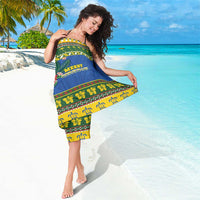 Solomon Islands Christmas Sarong Coat Of Arms Merry Xmas