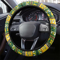 Solomon Islands Christmas Steering Wheel Cover Coat Of Arms Merry Xmas