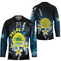Palau United Nations Day Hockey Jersey Polynesian Curves Plumeria LT05 - Polynesian Pride