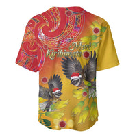 New Zealand Piwakawaka Christmas Baseball Jersey With Maori Pattern LT05 - Polynesian Pride