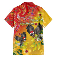 New Zealand Piwakawaka Christmas Family Matching Summer Maxi Dress and Hawaiian Shirt With Maori Pattern LT05 - Polynesian Pride