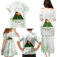 Personalised I LAVA YOU Volcano Valentine Family Matching Puletasi and Hawaiian Shirt Polynesian Tribal Pattern LT05 - Polynesian Pride