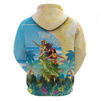 Personalised Hawaii Honolulu Festival Zip Hoodie Hula Girls Tropical Vibe LT05 - Polynesian Pride