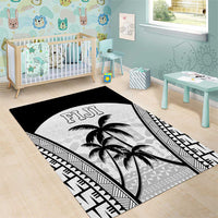 Fiji Tapa Football Area Rug Sporty Style