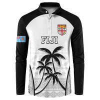 Custom Fiji Tapa Football Button Sweatshirt Sporty Style