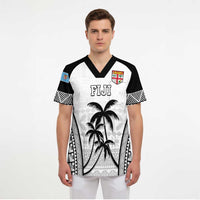 Custom Fiji Tapa Football Scrub Top Sporty Style - Polynesian Pride