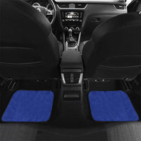 Fiji Football Car Mats Fijian Tapa Pattern LT05 Set 2pcs - Back Blue - Polynesian Pride