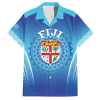 Custom Fiji Football Family Matching Short Sleeve Bodycon Dress and Hawaiian Shirt Fijian Tapa Pattern