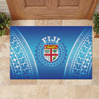 Fiji Football Rubber Doormat Fijian Tapa Pattern