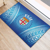 Fiji Football Rubber Doormat Fijian Tapa Pattern