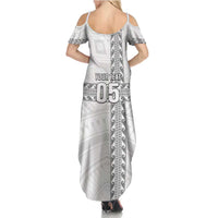 Custom New Caledonia Football Summer Maxi Dress Go The Kagus