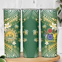 Cook Islands 15 Finest Skinny Tumbler Plumeria Polynesian Turtle